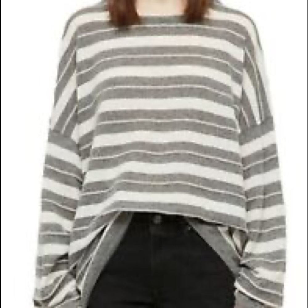 All saints cashmere blend striped sweater size L